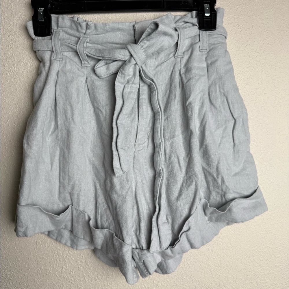 Abercrombie and Fitch‎ Women Size small linen paperbag high waisted shorts